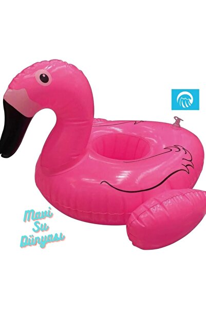 mavi su dünyası Şişme Deniz Bardaklık, Havuz Bardaklık Pembe Renk Flamingo- M...