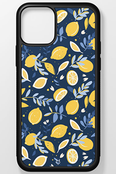 Fruits Meyveler Temperli Cam Sert Plastik iPhone 11 Pro Telefon Kılıfı