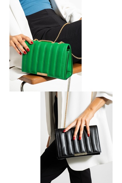 butikbatii Μαγνητική τσάντα ώμου και χεριού με λουράκι αλυσίδας 2 πακέτο