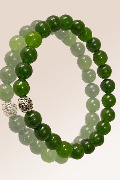 Tesbih Atölyesi Certified Zebercet - Peridot Stone Bracelet - Silver Apparatus