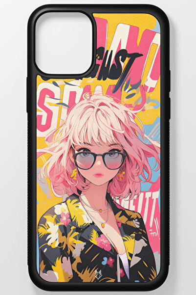 TREND Anime Kırılmaz (TEMPERLİ) Cam Sert Plastik Iphone 13 Telefon Kılıfı