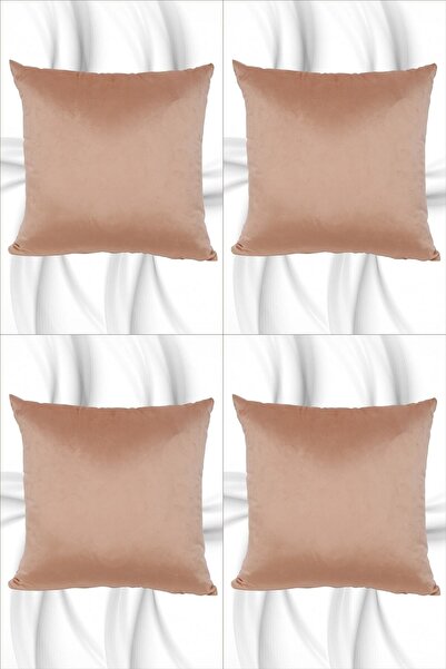 perdemony Husă de pernă din catifea italiană originală, 4 bucăți, husă de pernă din piele intoarsa 45 X 45 spumă de miere