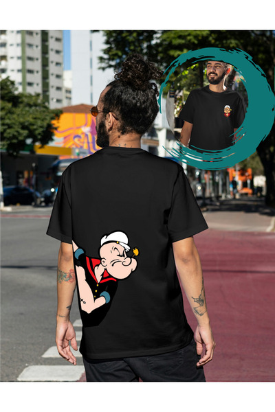 AEMİ Tricou oversize unisex cu imprimeu Reis - Decolteu Crew