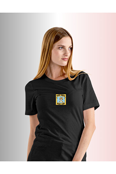 AEMİ Μπλουζάκι Unisex Don't Care Printed Crew Neck Oversize