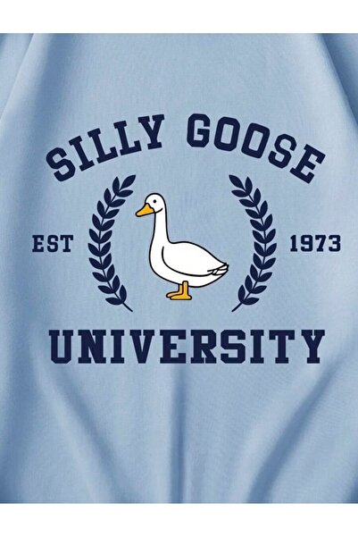 MAGORS STIL-X UNIVERSITY PRINTED OVERSIZE CYCLING NECK SWEATSHIRT