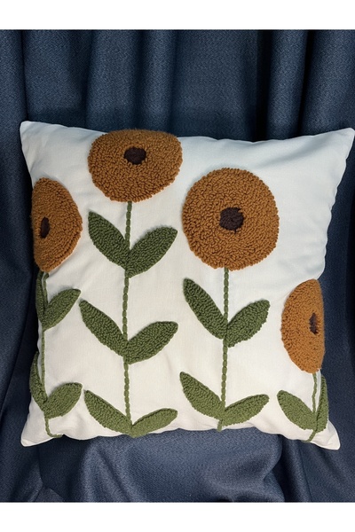 punch passion Husă de pernă decorativă brodată cu perforare (42x42- 100% brod...