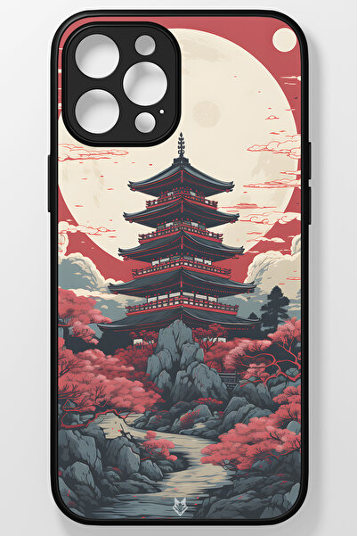 TREND Hokusai Japon Kültürü Kırılmaz (TEMPERLİ) Cam Sert Plastik Iphone 14 Pro Max Telefon Kılıfı
