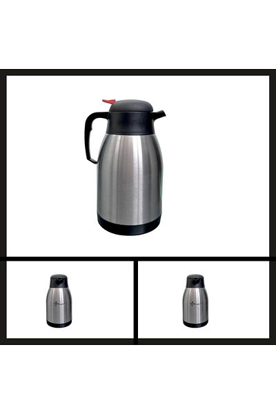 Uygunayakala Uyguna-Catch 2 Lt (png-1200p) Penguin Double Layer Steel Chubby Jug Thermos-ERM.120