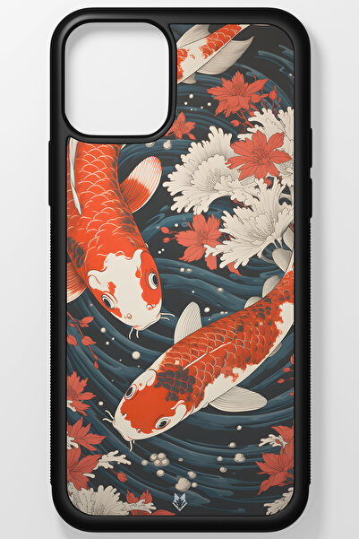 TREND Hokusai Japon Kültürü Kırılmaz (TEMPERLİ) Cam Sert Plastik Iphone 13 Telefon Kılıfı