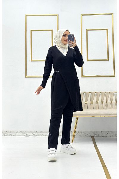Moda Krash ANVELOP BURGÜMCÜK KNITTED CARDIGAN 2-PIECE SET