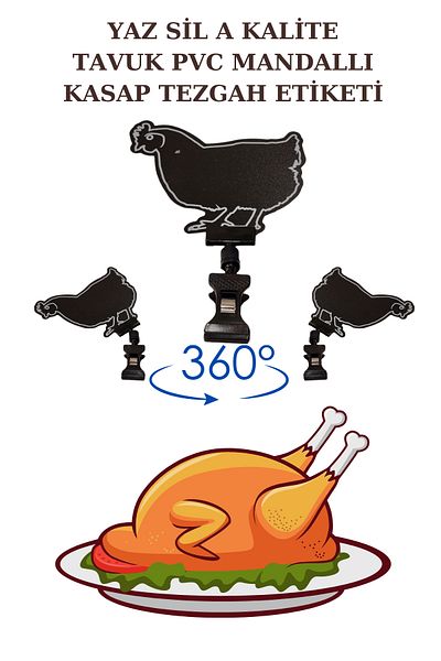 Manken İstanbul 20 τμχ Καλοκαιρινό Sil Mini Size Latch Chicken Ετικέτα τιμής Ετικέτα κρεοπωλείου Ετικέτα πάγκου κρεοπωλείου