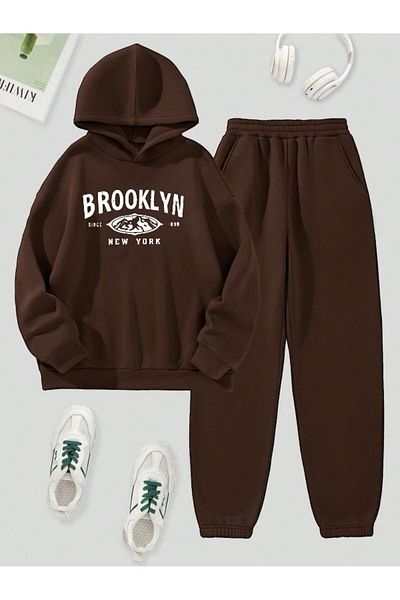 BENROMA Brooklyn Printed Comfortable Fit Tracksuit Set