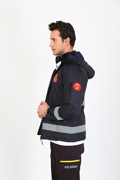 TEKSAN 112 ACİL SAĞLIK KAPÜŞONLU MONT LACİVERT-ERKEK