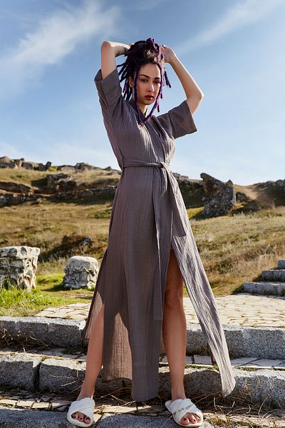 ARİNNASİDE Muslin Kimono Short Sleeve