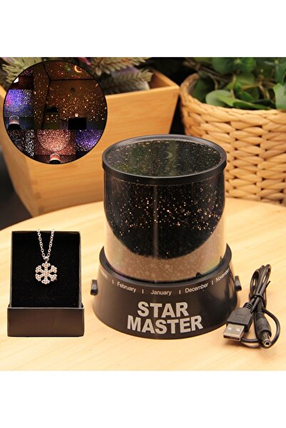 HEDİYEBİZİZ Star Master Gökyüzü Gece Lambasi Kolye HEDİYELİ!