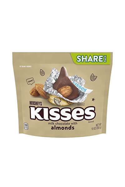 Candy Hershey's Kisses Milk Chocolate with Almonds 283 gr