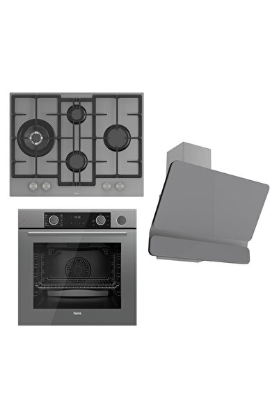 Ferre Steamart Serisi Buharlı Pişirme Gri Set (ed078 Xe64cpr D082 )