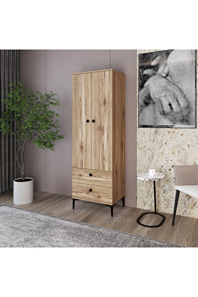 Kalender Dekor SİLVİA-1, 2 KAPAKLI 2 ÇEKMECELİ DOLAP VE GARDIROP