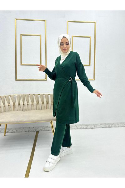 Moda Krash ANVELOP BURGÜMCÜK KNITTED CARDIGAN 2-PIECE SET