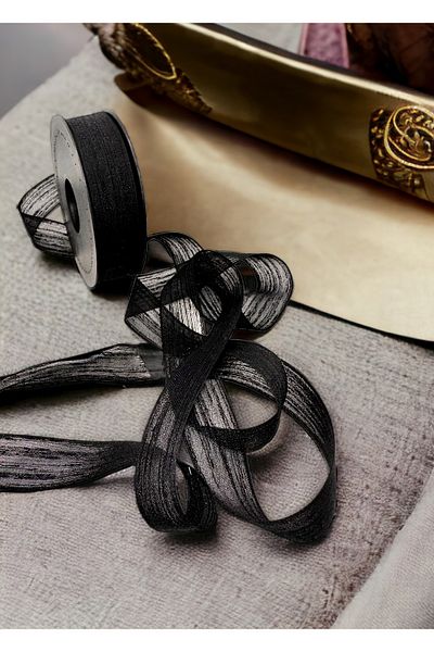 BukiroAtelier Linen Ribbon 5 Meters 2 cm Bow Ribbon
