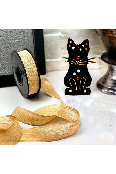 BukiroAtelier Linen Ribbon 5 Meters 2 cm Bow Ribbon