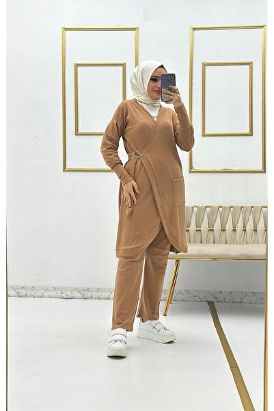 Moda Krash ANVELOP BÜRÜMCÜK ÖRME HIRKALI 2 Lİ TAKIM