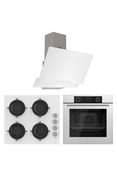 Ferre Fryart Cs Serisi Beyaz Ankastre Cam Set (D064 + CS206 + XE63CB)