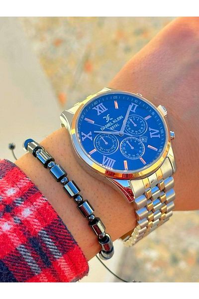 Daniel Klein DK.FT.1.307 Daniel Klein Steel Cord 30 Mt Water Resistant New Season Stylish Design Men's Wristwatch