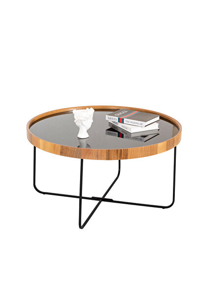 Sawoli Home Polen Siyah Orta Sehpa