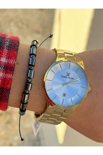 Daniel Klein DK.FT.1.312 Daniel Klein Steel Cord 30 Mt Water Resistant New Season Stylish Design Men's Wristwatch