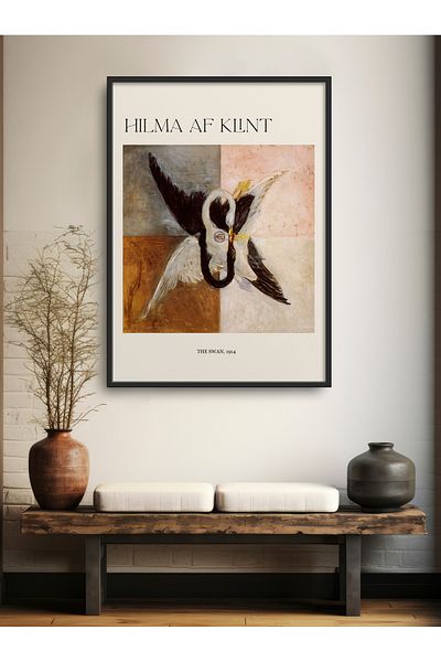 HOMEPACK Pictură cu poster înrămată cu un singur Hılma Af Klınt TK/335