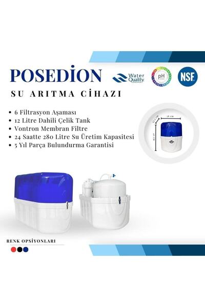 Posedion 12 Litre Poseidon Su Arıtma Cihazı
