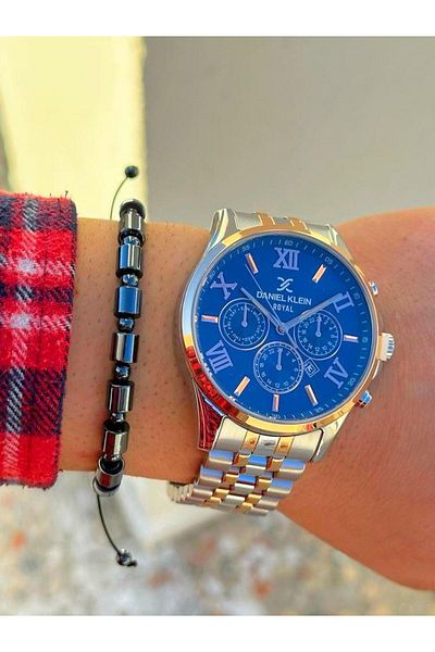 Daniel Klein DK.FT.1.307 Daniel Klein Steel Cord 30 Mt Water Resistant New Season Stylish Design Men's Wristwatch