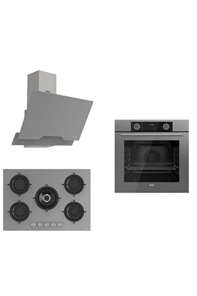 Ferre Fryart Rs Serisi Gri Ankastre Cam Set (d065 + Rs038 + Xe63cpr)