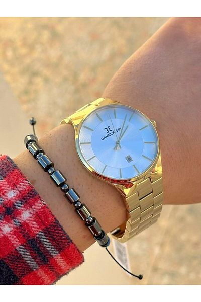 Daniel Klein DK.FT.1.312 Daniel Klein Steel Cord 30 Mt Water Resistant New Season Stylish Design Men's Wristwatch