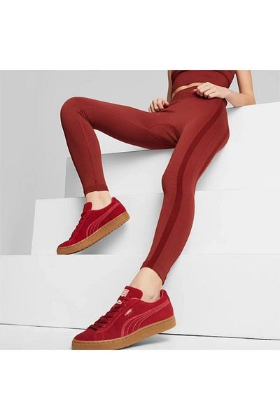 Puma burgundy leggings clearance