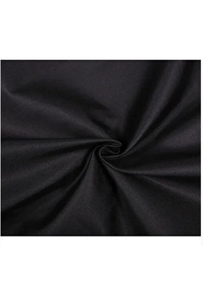 TEKSTİLCİ 5 meter Fabric, Duvet Cover Fabric 240 Cm Black Color Plain Patternless Fabric