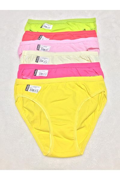 Tutku Pack of 6 Nehir Highlighter Women's Slip Panties