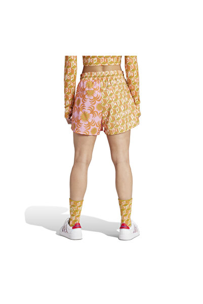 adidas IN3749-K adidas Farm Shorts Kadın Şort Ve Kapri Turuncu