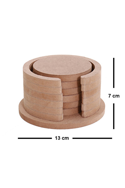 st koleksiyon hobi antika Wooden Paintable Decorative Round Coaster