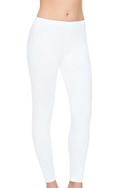 Tutku Elit Γυναικείο μακρύ κολάν White Modal Elastane - 2101 Κωδ