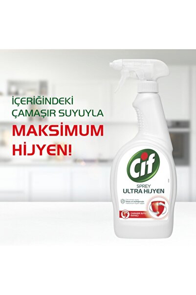 Cif Sprey Ultra Hijyen 750 ml+Jel 1500 ml+Krem 675 ml + Domestos Dağ Esintisi 750 ml