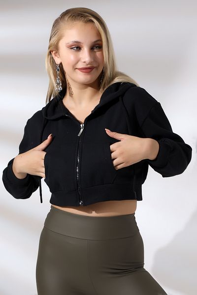 NOKTA GİYİM Hanorac cu glugă și fermoar