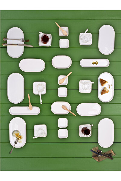 Evim Sepette 42 Parça Oval Beta Serisi Kahvaltı Takımı