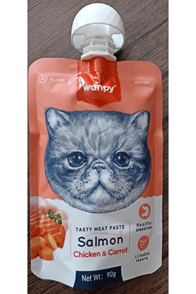 Wanpy taze sıvı kedi ödül maması tasty meat paste 90 gr