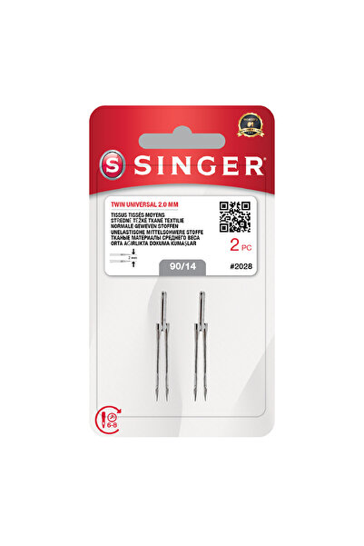 SİNGER Dikiş Makinesi 2mm Çift Iğne 2028- 90/14 Numara