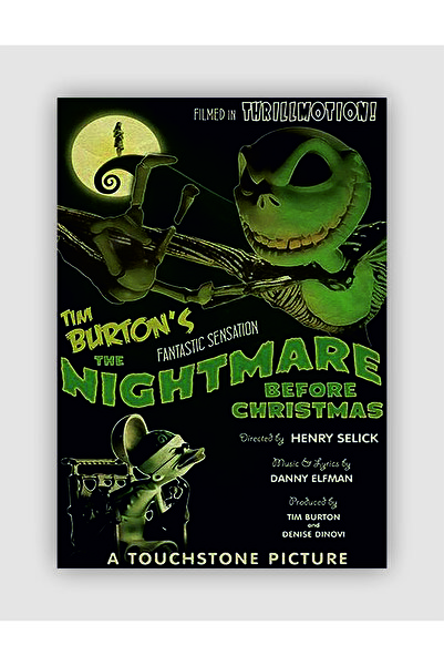 fırsatlar diyarı Tim Burton´s The Nightmare Punk Rock Metal Duvar Poster i- K...