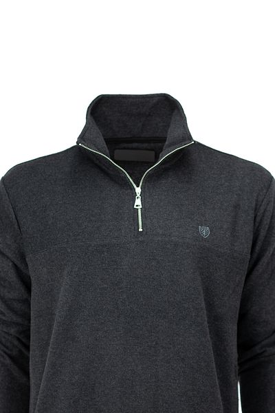 Oppland Men's Winter Raised Premium Cotton Knitted Sweater Half Zip Stylish Embroidered Comfortable Full Fit