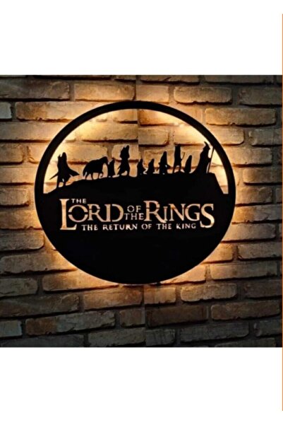 10kdekor Lord Of Rıngs Yüzüklerin Efendisi Led Işıklı Tablo
