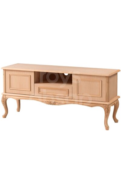 ROYS AHŞAP Ahşap 4525 Masif Ham 140 Cm Inci Oymalı Tv Ünitesi